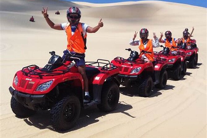 3 Hours Quad Bike Desert Safari with Camel Ride from Marsa Alam - The desert ride portion, dust reality, and sunset photos