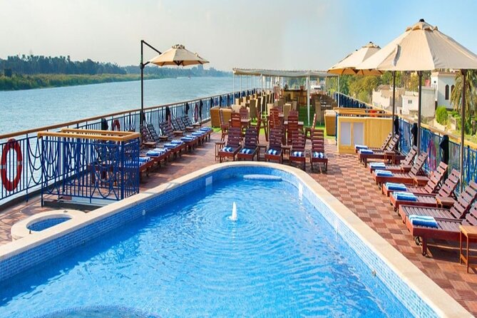 4 Days Nile cruise Aswan to Luxor & Abu Simbel. Hot air Balloon - Abu Simbel and Kom Ombo: early start energy, then river sailing