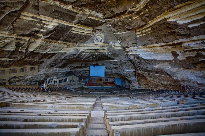 5 Hours Trip from Cairo to El Mokkatm Mountain Cave Church - St Simon the Tanner Monastery: seven cave churches carved inside the rock