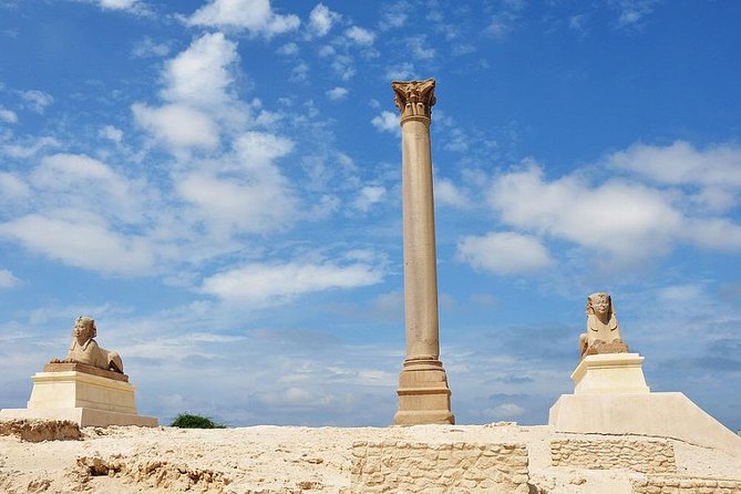 Alexandria Day Tour From Cairo & Giza Hotels - Pompey’s Pillar: the red granite landmark from Rhakotis
