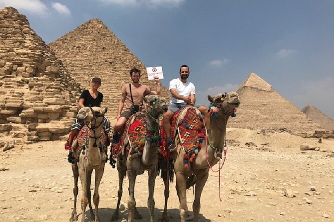 All in one day Pyramids of Giza , Sakkara , Dahshour and Memphis - Giza Pyramids and Great Sphinx: The Classic Start Plus Camel Time