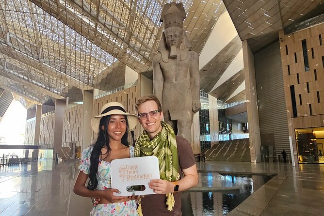 All in one Giza Pyramids, Sphinx, Camel, Grand Egy Museum & Lunch - Sphinx area and camel ride option, what to expect