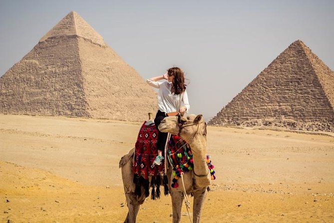 All inclusive 12 Hrs Giza Pyramids, Sphinx Egyptian museum Market Dinner cruise - Price and logistics value at about $90 per person