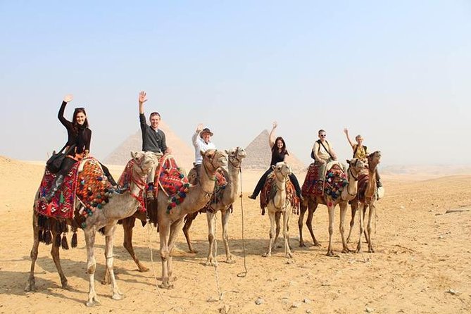 All inclusive 12 Hrs Giza Pyramids, Sphinx Egyptian museum Market Dinner cruise - What to watch for: tight pyramids time and camel expectations