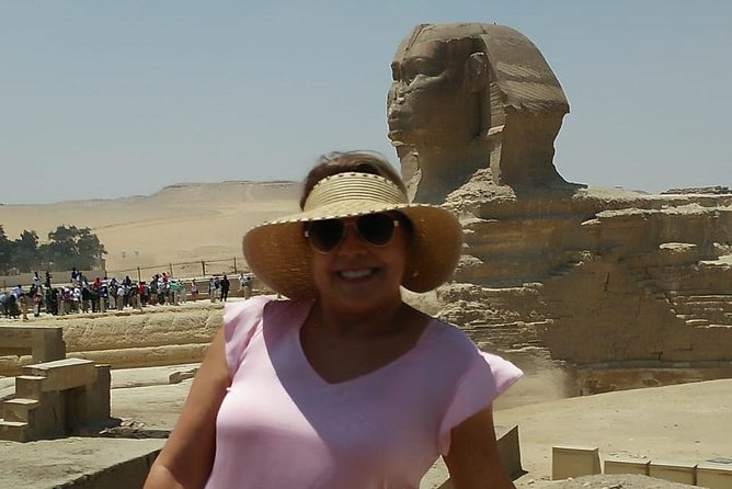 All Inclusive day tour to Giza pyramids, Egyptian museum and Felucca - Giza Plateau time: Cheops, Chephren, Mycerinus, Sphinx, and Valley Temple