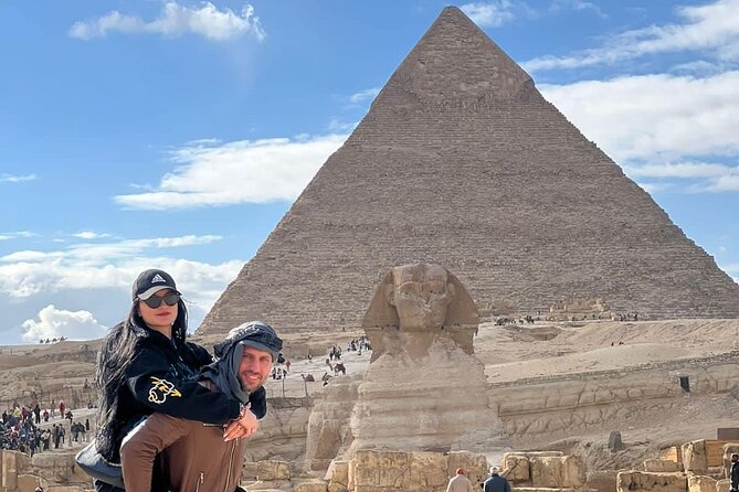 All inclusive Private Tour Giza Pyramids Sphinx ,Camel Ride and Lunch - Great Sphinx: quick stop, historic context, and free entry