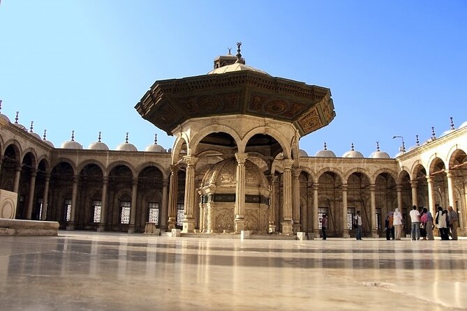 Amazing Full Day tour Egyptian Museum, Citadel of Saladin and Old Cairo - Salah El Din Citadel and Mohamed Ali Mosque: alabaster inside, city outside
