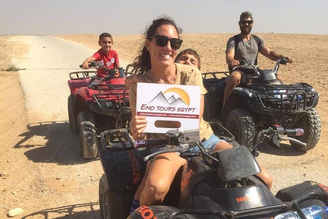 ATV Ride at the Desert of Giza Pyramids - Pickup from Cairo or Giza and the real meaning of a private quad tour