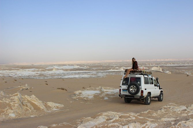 Black and White Desert and Bahariya Oasis Tour 2 Days 1 Night - White Desert National Park: mushroom rocks, sunset, and a night under stars