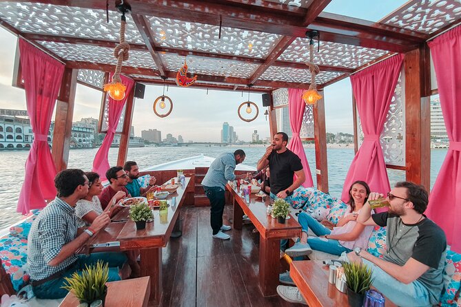 Cafelluca, private 5 star Felucca, 2 hours nile ride with drinks - Breakfast, lunch, or dinner served while you float