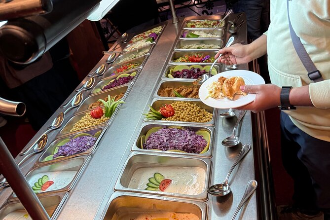 Cairo Dinner Cruise on the Nile with Pickup - Buffet dinner on the Nile, variety of dishes and a full evening vibe
