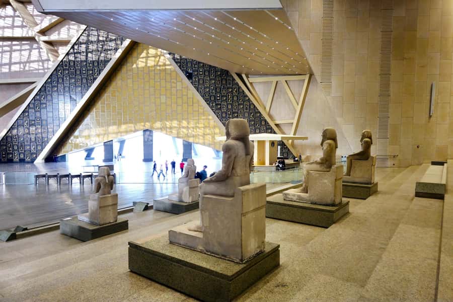 Cairo: Grand Egyptian Museum Ticket w/ Opt. Guide & Transfer - Entering the museum: meeting point, ticket line, and first impressions