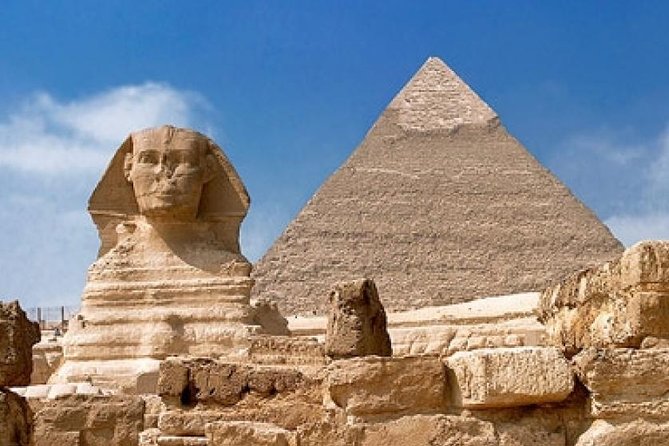 CAIRO LAYOVER EXCURSION TO GIZA PYRAMIDS SPHINX COPTIC CAIRO and BAZAAR - Khafre and Menkaure Pyramids: Less Crowded, Still Worth It