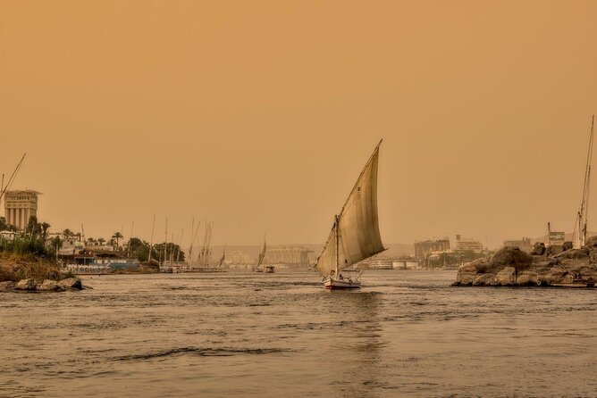 Cairo Private Felucca OnThe Nile River With Pickup and Soft Drink - The route and stops: bridge views and the Cairo Tower from the river