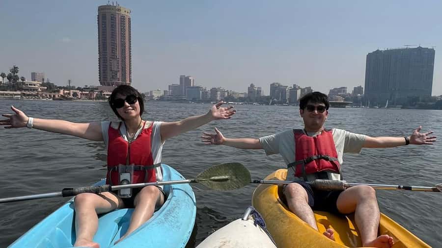 Cairo: Private Nile Kayaking Adventure with hotel transfers. - Safety Briefing And First-Time Paddling: Where Most People Win
