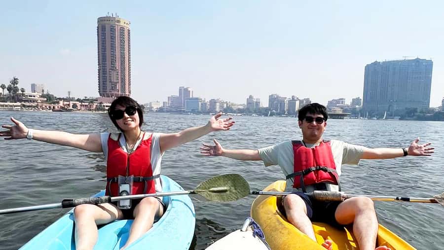 Cairo: Private Nile Kayaking Adventure with hotel transfers. - Spotting Crystal Mountain From The Water