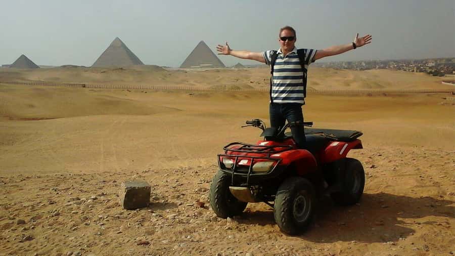 Cairo: Private Quad Bike Desert Tour with Pyramids & Sunset - The ATV Ride: The Part You Should Time and Judge Closely