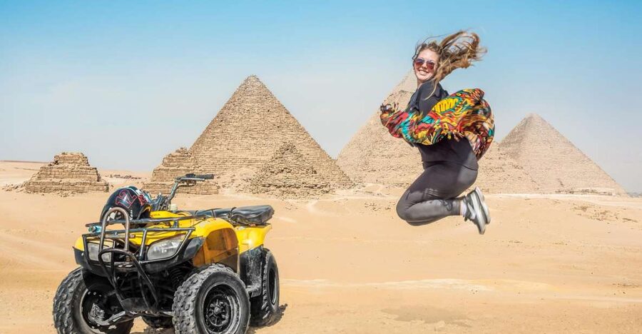 Cairo: Pyramids Quad Bike Adventure & Optional Camel Ride - From Cairo to Giza: Air-Conditioned Pickup and a Clear Plan