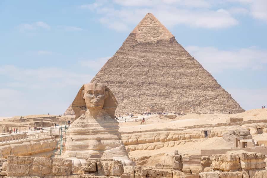 Cairo: Pyramids, Sphinx & Grand Egyptian Museum Private Tour - Lunch stop, a real break in the middle