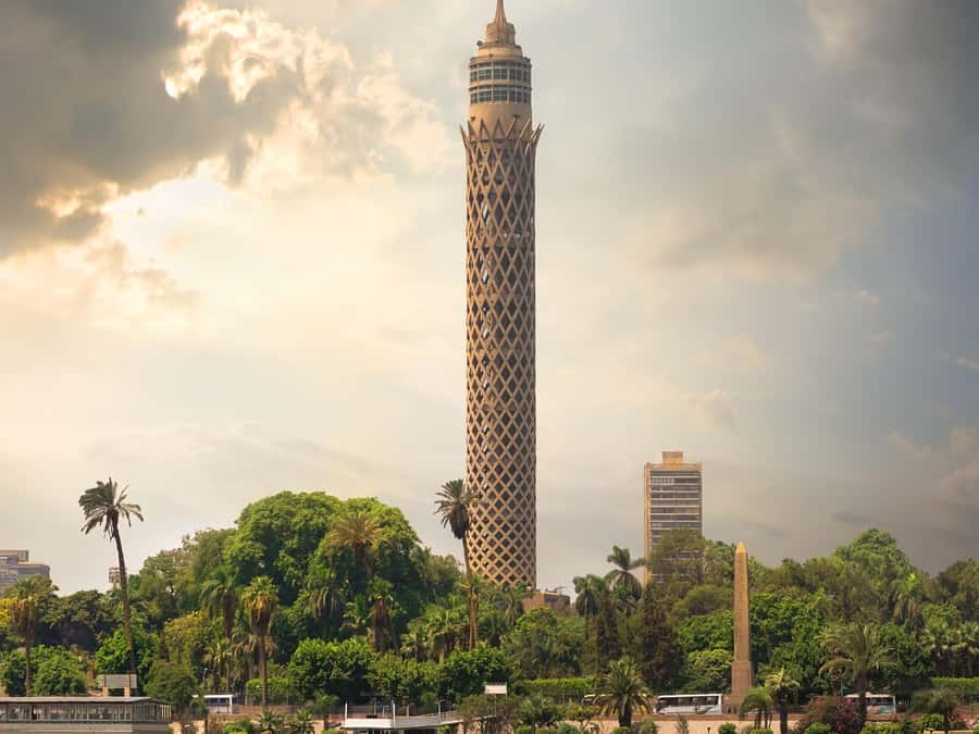 Cairo: Sunset Cairo Tower Tour With Nile River Dinner Cruise - Cairo Tower at sunset: 187 meters of skyline time