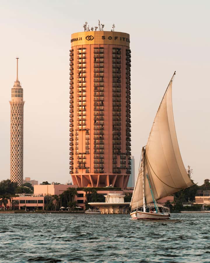 Cairo: Sunset Felucca Ride and Food Tour With Private Guide - Talaat Harb Square food time, where koshari and tea set the tone
