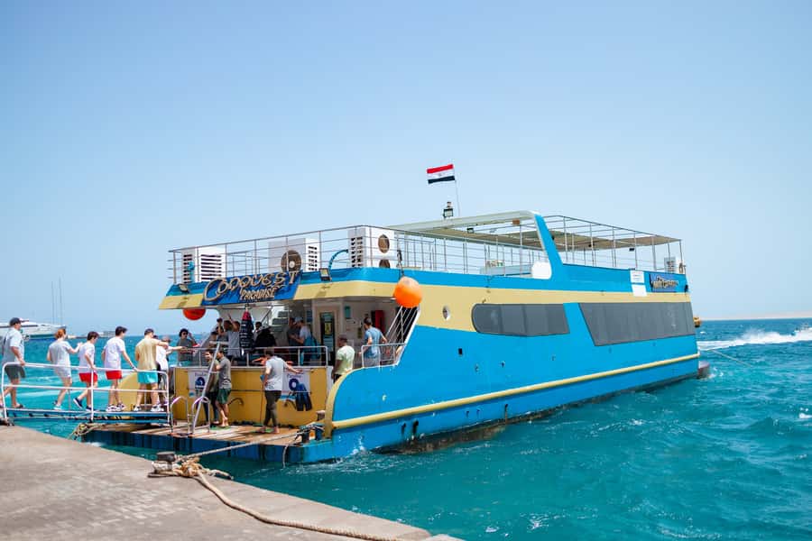 Conquest 2 Hour Semi Submarine with snorkeling from Hurghada - After the Glass: Snorkeling With a Guide and Real Fish Time