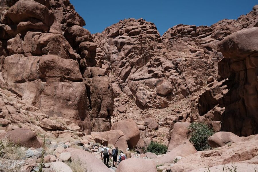 Dahab Safari from Sharm El-Sheikh: Canyon Salama & Blue Hole - Canyon Salama by jeep: 800 meters of sandstone color