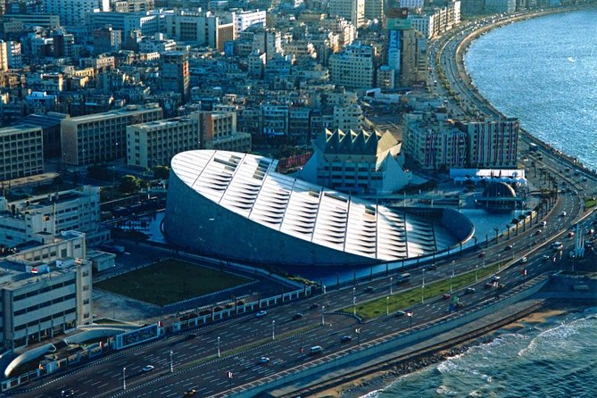 Exclusive Tour Alexandria, It's newly opened Greek & Roman Museum - Library of Alexandria: open court views and the ticket reality