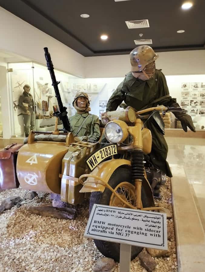 From Alexandria: El Alamein Day Trip - The museum: tanks in the gardens, then five country halls indoors