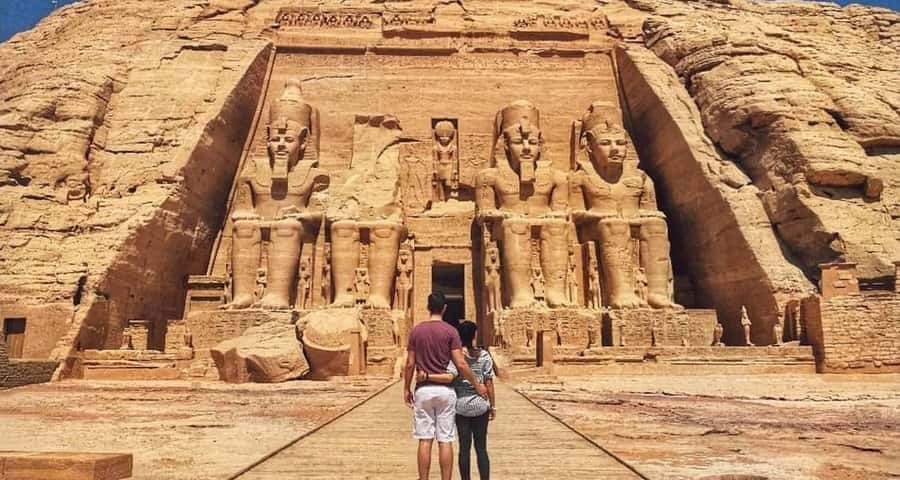 From Aswan:4 Days Nile Cruise Luxor Abu Simbel & Air Balloon - Day 1 in Aswan: High Dam and Philae on Agilkia Island