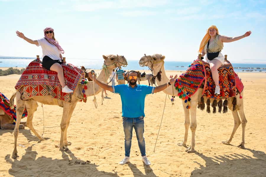 From Cairo: Desert Safari, Camel Ride, Magic Lake, & Lunch - The 4x4 dune drive and sandboarding session