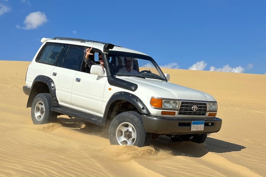 From Cairo: Desert Safari, Camel Ride, Magic Lake, & Lunch - Mudawara Mountain viewpoint: where your photos get instant drama