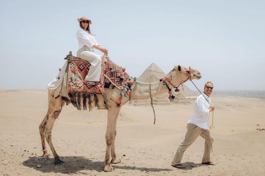 From Cairo: Pyramids of Giza, Sphinx, Saqqara & Memphis Tour - The Giza Plateau strategy: Cheops, Chefren, Mykerinus, plus animals