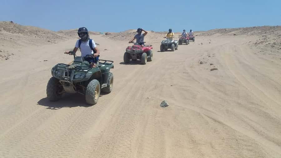 From Hurghada: Makadi Bay ATV Tour - The ATV route: sandbanks, cliffs, and picture stops that do not feel rushed