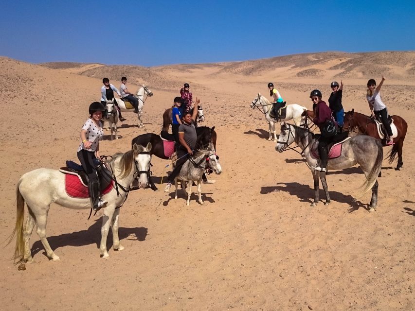 From Hurghada: Makadi Bay Horse Riding Tour - At the base first: rest, safety steps, and horse matching by skill
