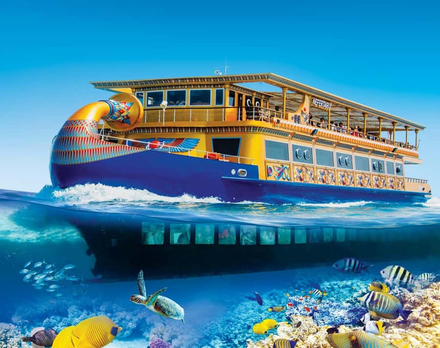 From Makadi: Nefertari Sunset or Morning Cruise With pickup - The Floating Tomb Replica: The Part You’ll Notice Before You Even Swim