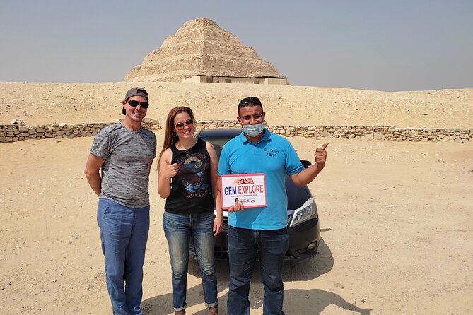 Full Day Tour Giza Pyramids, Sphinx, Saqqara &Dahshur Pyramids - Saqqara: the oldest pyramid feeling and the Djoser Step Pyramid complex