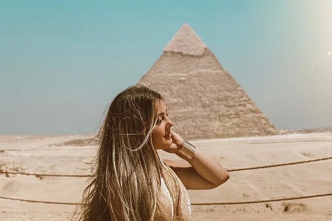 Full Day Tour Giza Pyramids, Sphinx, Saqqara &Dahshur Pyramids - Sphinx and panoramic Giza viewpoints, plus the camel ride option