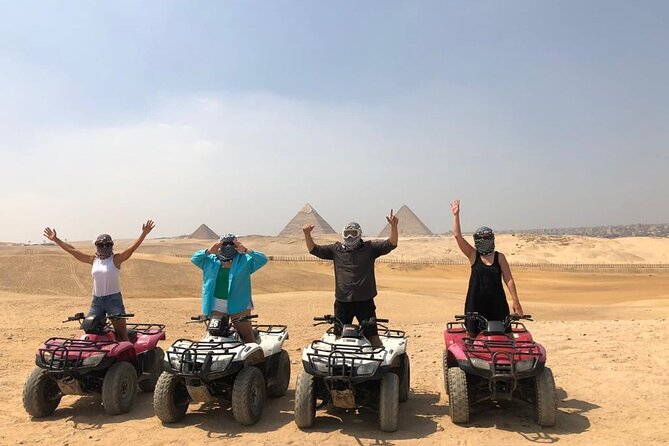 Full Day Tour to Giza with Camel & ATV Ride and Dinner Show - Getting from Cairo to Giza in an air-conditioned private car