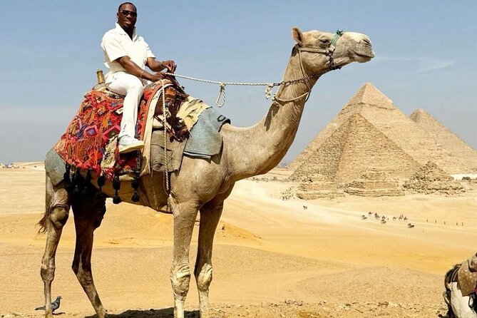 Giza Pyramids, Camel ride, Shopping with ATV Quad bike - Entering the Pyramids of Giza with a guide, not a maze