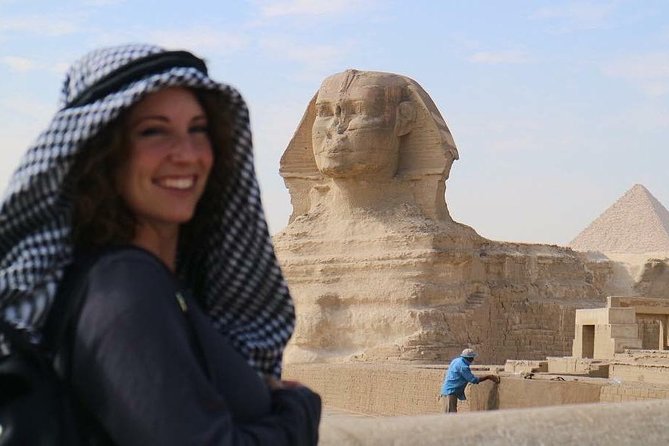 Giza pyramids, Sakkara and Memphis private tour - Memphis at Mit Rahina Museum: Ramses II and the Sphinx in Limestone