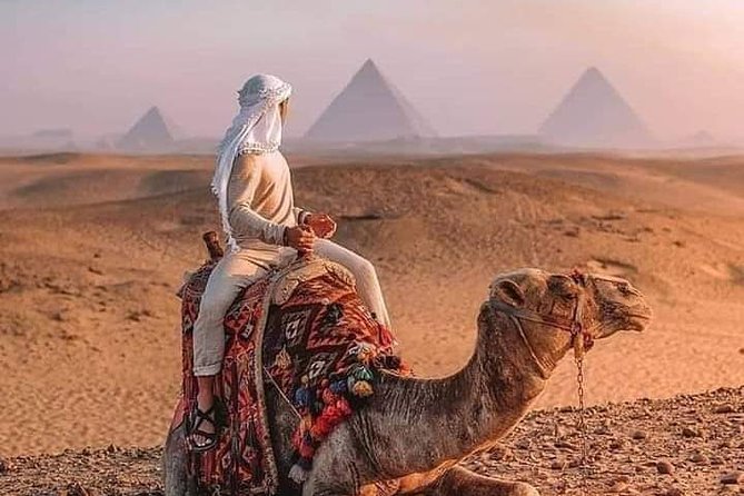 Giza Pyramids, Sphinx, camel, Atv, dinner cruise, shopping - Pyramids of Giza time, plus a 30-minute camel ride