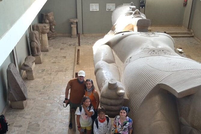 Giza Pyramids, Sphinx, Memphis, Saqqara, with private tour guide - The panoramic photo window and second Sphinx pass