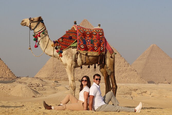 Giza pyramids, sphinx , panorama pyramids & shopping tour - Panoramic Views From the Desert, Then Papyrus Craft and Shopping Time