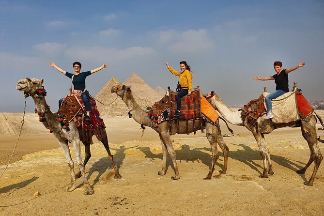 Giza Pyramids , Sphinx ,Saqqara and Memphis Private Tour - Giza Plateau: Cheops, Khafre, Menkaure, and the Sun Boat area