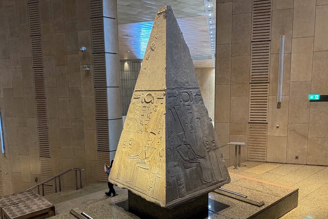 Grand Egyptian Museum and Pyramids of Giza Private Tour - Panorama View: the “one-line” pyramid photo moment