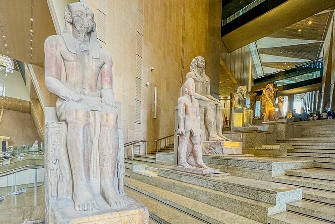 Grand Egyptian Museum and Pyramids of Giza Private Tour - Grand Egyptian Museum: modern galleries, artifact stories, and pyramid views