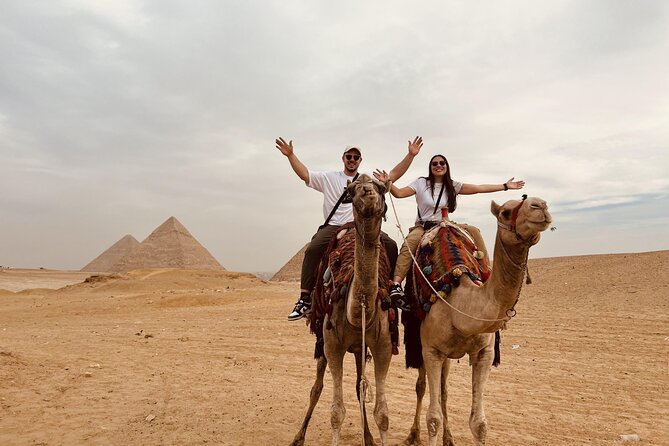 Grand Egyptian Museum, Giza Pyramids and Great Sphinx Tour - Morning Giza: Great Pyramid, Khafre, and Menkaure in the best working light