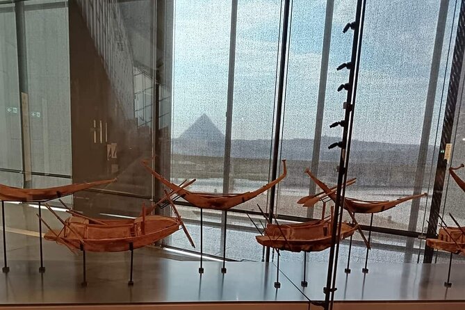 Grand Egyptian Museum, Grand staircase, New Galleries, and lunch. - GEM when part of it is closed, what you should still expect