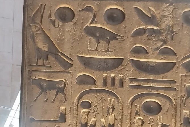 Grand Egyptian Museum, Grand staircase, New Galleries, and lunch. - Newly opened galleries, 18 halls, and artifacts that show daily life